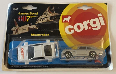 Vintage Corgi 2521 James Bond 007 Moonraker  Lotus Esprit Aston Martin Mettoy N3 - Image 1 of 2