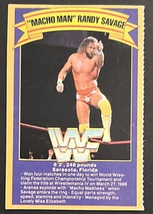 1992 GOLD BOND GOOD HUMOR ICE CREAM RANDY MACHO MAN SAVAGE POOR CREASES WWEHOF - Picture 1 of 3