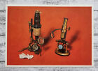 Microscopes Tube Fishskin Optical Museum Upper Cooking Postcard Vintage Decor