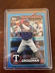 2024 Topps Update Series - Robbie Grossman #US11 Blue Holo Foilboard /999 - Picture 1 of 2