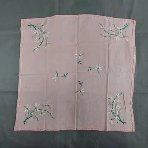 Beautiful Hand-Embroidered Tablecloth 74cm/70cm(29''x27'') P2170 - Picture 1 of 8
