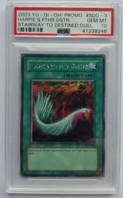 YU-GI OH 2003 HARPIE'S FEATHER DUSTER SDD-003 PROMO  PSA 10 - Image 1 of 2