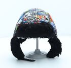 H&M Boys Multicoloured Geometric Polyester Trapper Hat One Size - Superman
