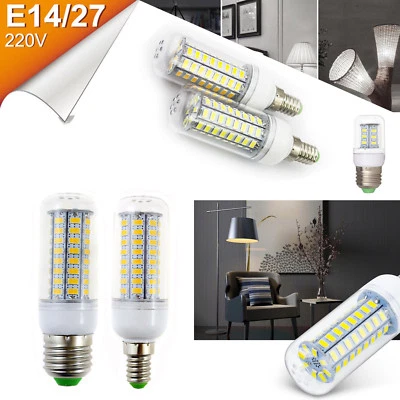 LED Light Bulb E27 E14 Warm Cool Neutral White 5730 SMD 220V 240V Lamp 3W 9W 15W - Image 1 of 4