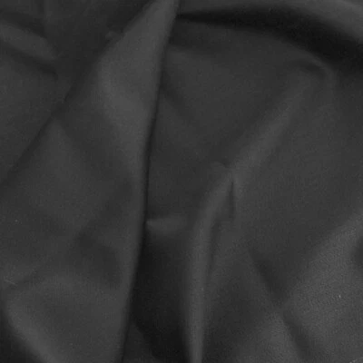 61" x 45" mistura de lã superfina cashmere sedosa brilhante preto tecido remanescente - Imagem 1 de 3