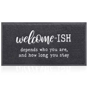 Large Welcome Mats Funny Front Door Mat Outdoor Entryway with Anti Slip Rubbe... - Picture 1 of 7