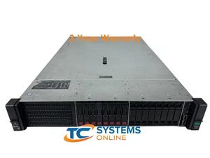 HP DL380 G10 16SFF 256GB 44Cores=2xGold 6152 2.1GHZ 8x480GB SSD P408i-a - Picture 1 of 2