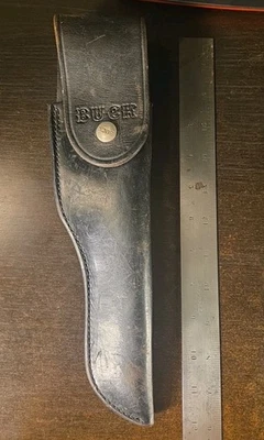 Vintage  Buck Knife Model 119 Leather "Sheath Only" No Knife - Image 1 of 4