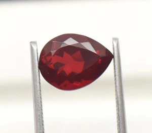 Garnet Pear Flawless Deep Red Loose Gemstone 8X6 mm 10X7 mm 11X9 mm 12X10 mm - Picture 1 of 4
