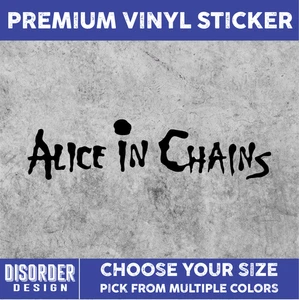 ALICE IN CHAINS [VINYL STICKER]-for Car/Truck WINDOW-LAPTOP-FOLDER-U PK CLR/SIZE - Picture 1 of 6