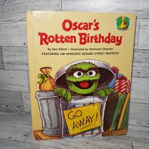 Oscar's Rotten Birthday (Sesame Street Start-to-Read Books) Hardcover Kids Humor - Picture 1 of 8