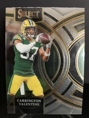 2022 Panini Select FOOTBALL CARRINGTON VALENTINE ROOKIE BASE PACKERS RC - Image 1 of 2