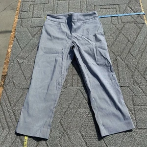 Hilary Radley Jeans Damen mittelblau gerade lose Nadelstreifen Caprihose - Bild 1 von 11