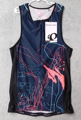 Pearl Izumi Elite Pursuit Tri Singlet Cycling Jersey Mens L Multicolor Graphic - Image 1 of 4