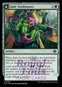 Piedras Semillas de Jade/Jadeheart Attendant 4x LÁMINA Lost Caverns of Ixalan Magic The Gathering Poco común - Imagen 1 de 2