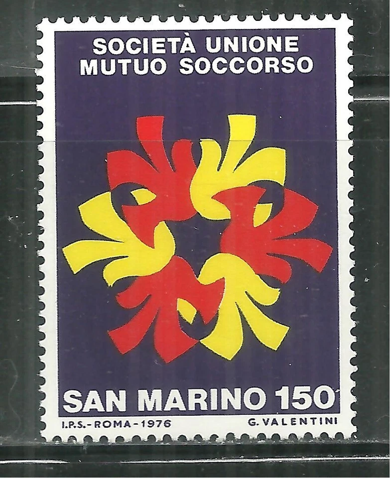 SAN MARINO 891 MNH UNITED MUTUAL AID SOCIETY CENT - image 1 of 1