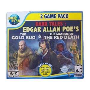 Edgar Allan Poe's Gold Bug Masque Red Death Hidden Obje PC Big Fish 2 Game Pack - Picture 1 of 3
