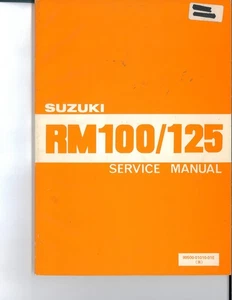 Suzuki Service Manual - RM100 / RM125 - 99500-01010-01E - Picture 1 of 6