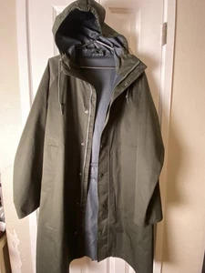 BARBOUR Mens White Label Green Trench Coat Jacket 40 - Picture 1 of 9