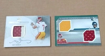 2013 SPX Auto Patch RC #185 Matt Barkley 242/325 & SPX RC Jersey  Lot - Image 1 of 2