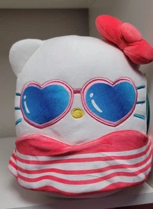 Hello Kitty Squishmallow mit Sonnenbrille & Sommerkleid, 8 Zoll/NEU! - Bild 1 von 4