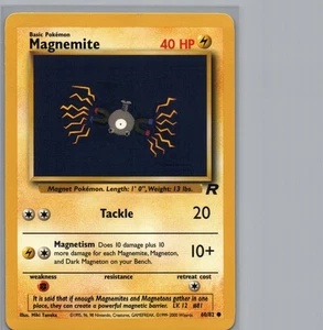 Magnemite | 60/82 Common Regular | Team Rocket Unlimited | WOTC | LP - Imagen 1 de 2