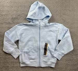 All in Motion Girl's Size Small (6-7) Fleece Full Zip Hoodie Sweatshirt Blue - Picture 1 of 6