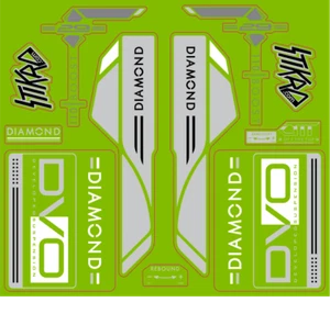 Sticker Kit Fork MTB Dvo Diamond Boost 16 Scratchproof Stickers Fork 29 " - Picture 1 of 1