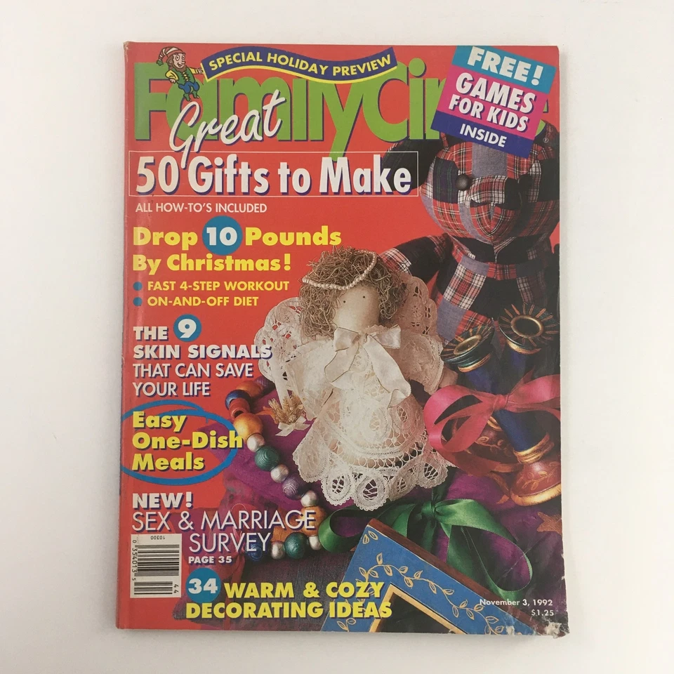 Family Circle Magazine November 3 1992 The Skin Signals & Easy One-Dish Meal - Image 1 of 1
