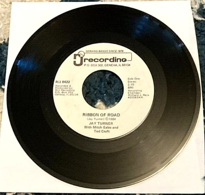 Jay Turner: Ribbon of Road/Don't Bring Me No Menu... 45 IL rare country VG HEAR Foto 1 de 2
