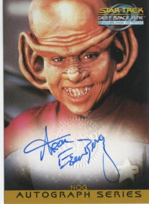 Star Trek DS9 Memories from the Future 1999 Auto A9 Aron Eisenberg as Nog - Image 1 of 2