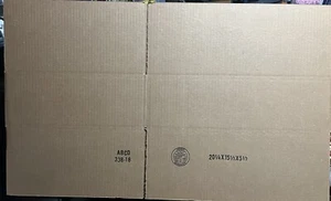 Corregated Cardboard Shipping Box 20.25”x15.5”x5.5” Bundle Of 25 - Picture 1 of 2