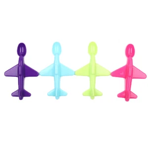 Fashion Baby Training Spoon Airplane Shape Long Handle Children Spoon Tablew-vm - Picture 1 of 11