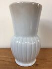 Antique Vintage 30s Art Deco Gray Light Blue Ombre Ceramic Flower Vase 8.25