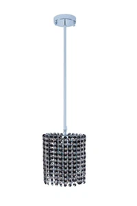 Crystal Chandelier Pendant Black Kitchen Island Ceiling Light Fixture Oval 5"x7" - Picture 1 of 2
