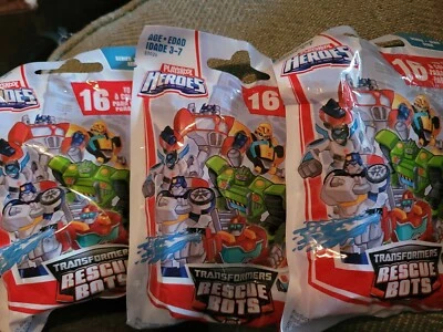 Playskool Heroes Transformers Rescue Bots Series 1 Blind Bags Hasbro, Lot Of 3 - Image 1 of 4