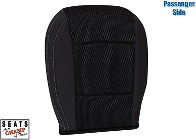 For 2015 2016 2017 Subaru Outback -Passenger Bottom Cloth Seat Cover Black - image 1 of 4