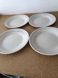 CORELLE PLATES BLUE LILY BREAD AND BUTTER PLATES SET OF 4 - Picture 1 of 4