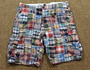 GAP Patchwork Cargo Shorts Bermuda Madras - mehrfarbig - Gr. 38 x 10 - Bild 1 von 3