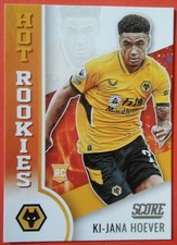 Score 2021/22 Hot Rookie Insert card of Ki-Jana Hoever of Wolves