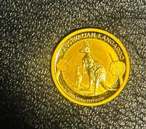 2020 Australian Kangaroo 1/10th Oz 9999 Gold Perth Mint Bullion Coin in Capsule - Picture 1 of 1