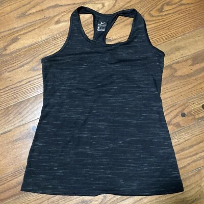 Mujer Mediana Nike Dri Fit Corredor Espalda Tanque Too Camisa Atlética Brezo Negro Foto 1 de 4