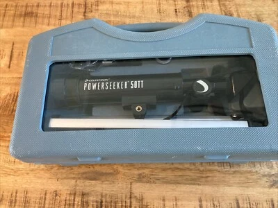 Celestron Kids 50TT Refractor Powerseeker Telescope Astromony w/Case - Image 1 of 4
