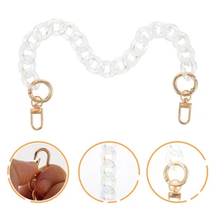 Purse Chain Straps Purse Replacement Straps Flat Handbag Chain - Photo 1/12