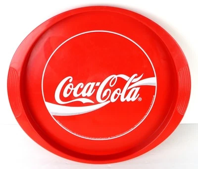 Coca Cola Tablett IN Kunststoff - Vintage - Durchmesser : 42 CM - Bild 1 von 2
