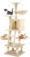 CA&T Ultimate Kitten Cat Scratching Post Tree Activity Centre Tower Beige