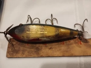 Vintage Creek Chubb verletzter Minnow Angelköder, 3,75 Zoll, Glasaugen - Bild 1 von 5