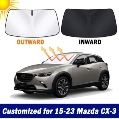 Nuevo Parabrisas Grueso Plegable Parasol para Mazda CX-3 2015-2023 UV Bloque Visera Foto 1 de 4