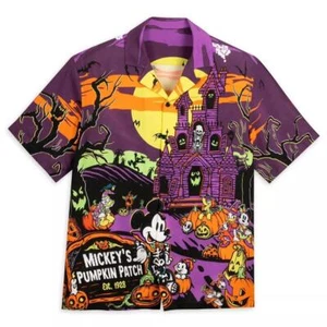 Men Mickey Mouse & Friends Halloween Woven Short Sleeve Graphic T-Shirt - Medium - Picture 1 of 5