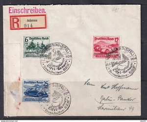 Germany 1939 3rd Reich Registered Cover Full set CV 230 euro 15309 - Picture 1 of 2